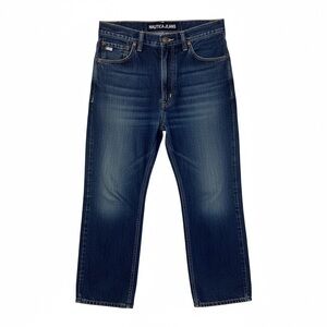 Nautica Men's Dark Blue Straight Jeans